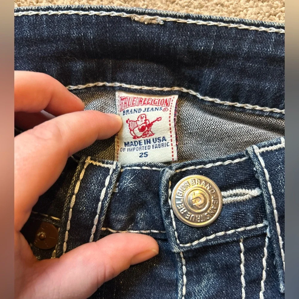 True Religion denim short SZ 25 - Picture 2 of 3